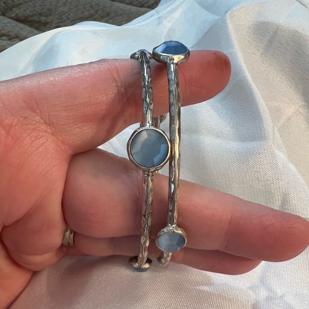 Silver Bangle Bracelets - image 2